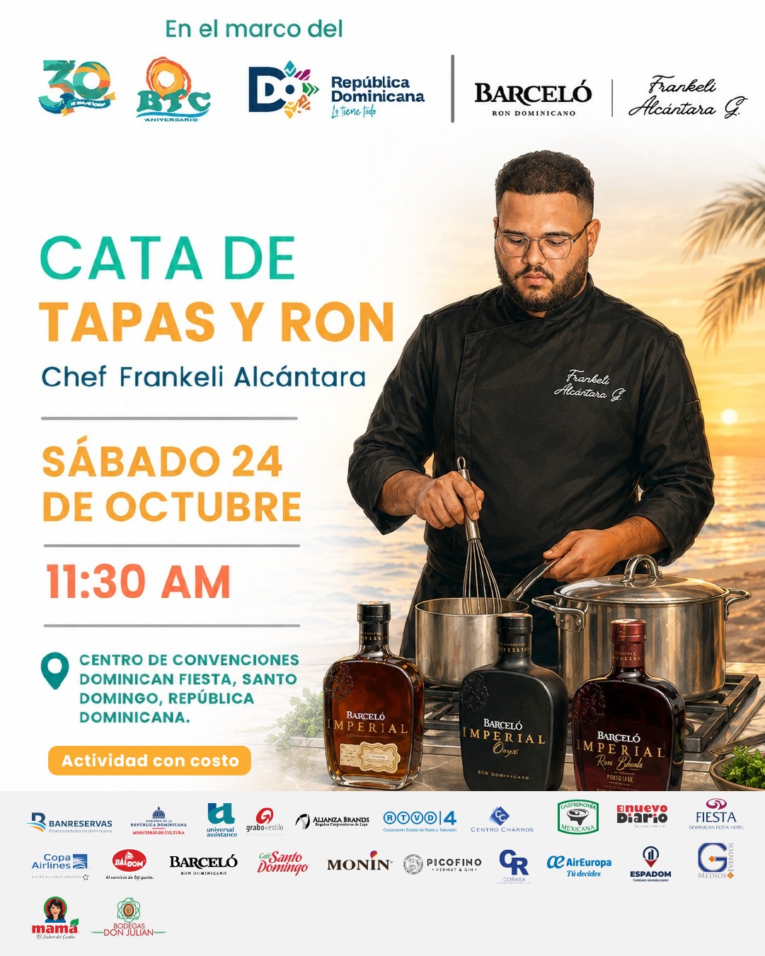 Flyer oficial: Cata de tapas y ron