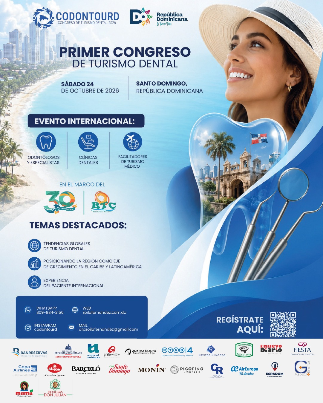 Flyer oficial: Primer Congreso de Turismo Dental