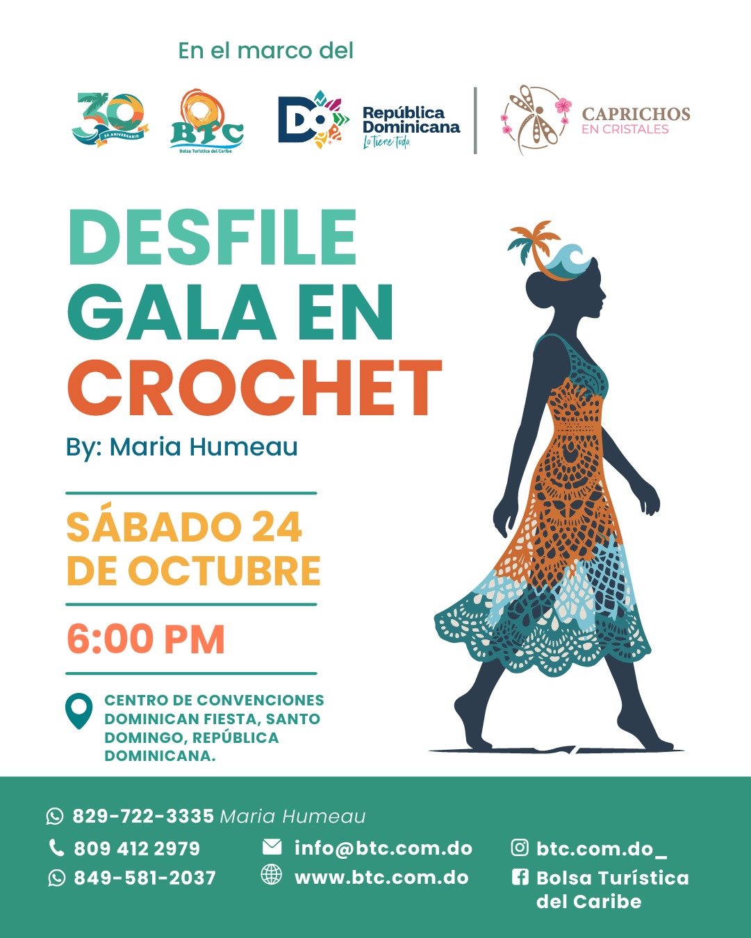 Flyer oficial: Desfile Gala en Crochet